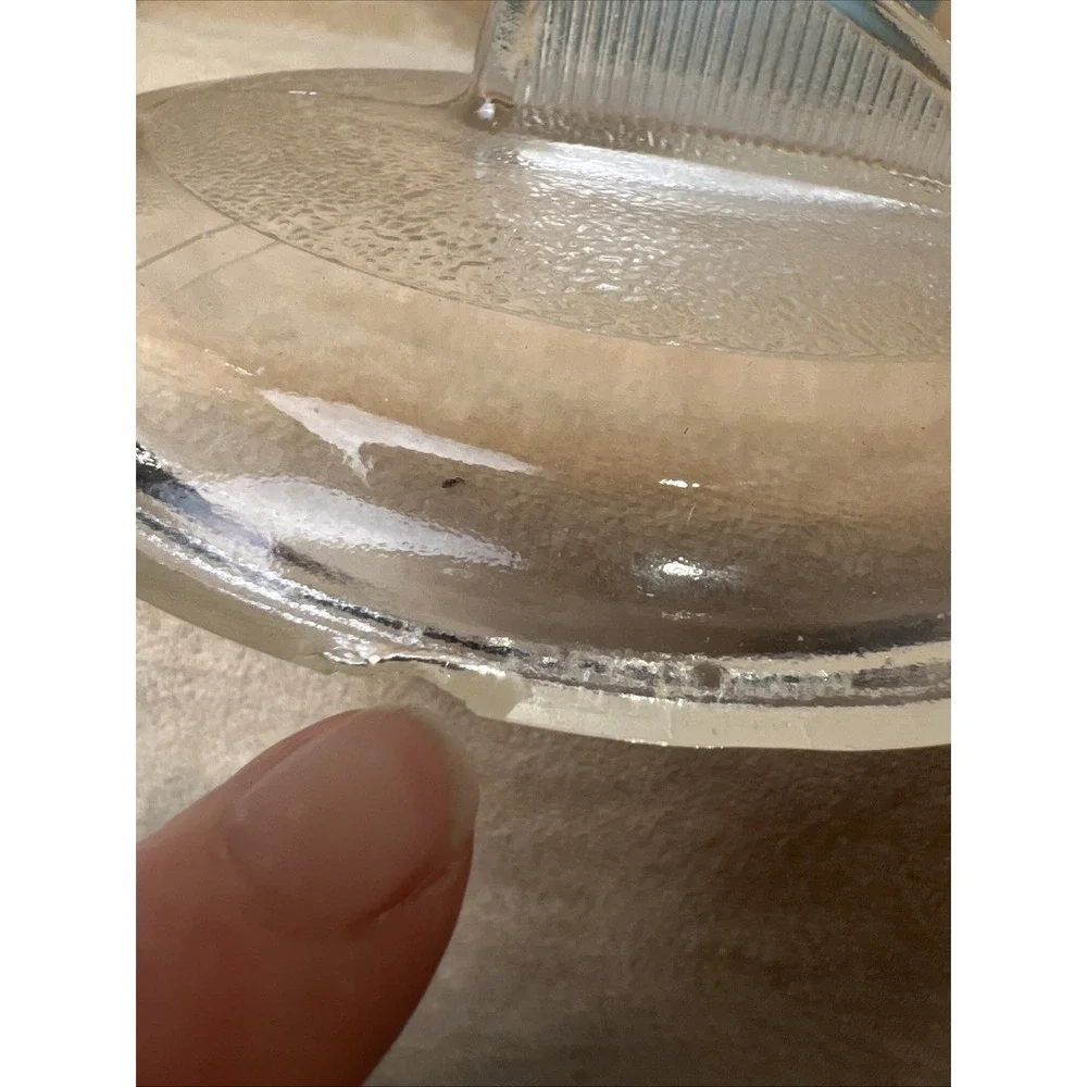 GLASBAKE GLASS CASSEROLE BOWL SET OF 4 W/ 3 LIDS VINTAGE 1950's MCM